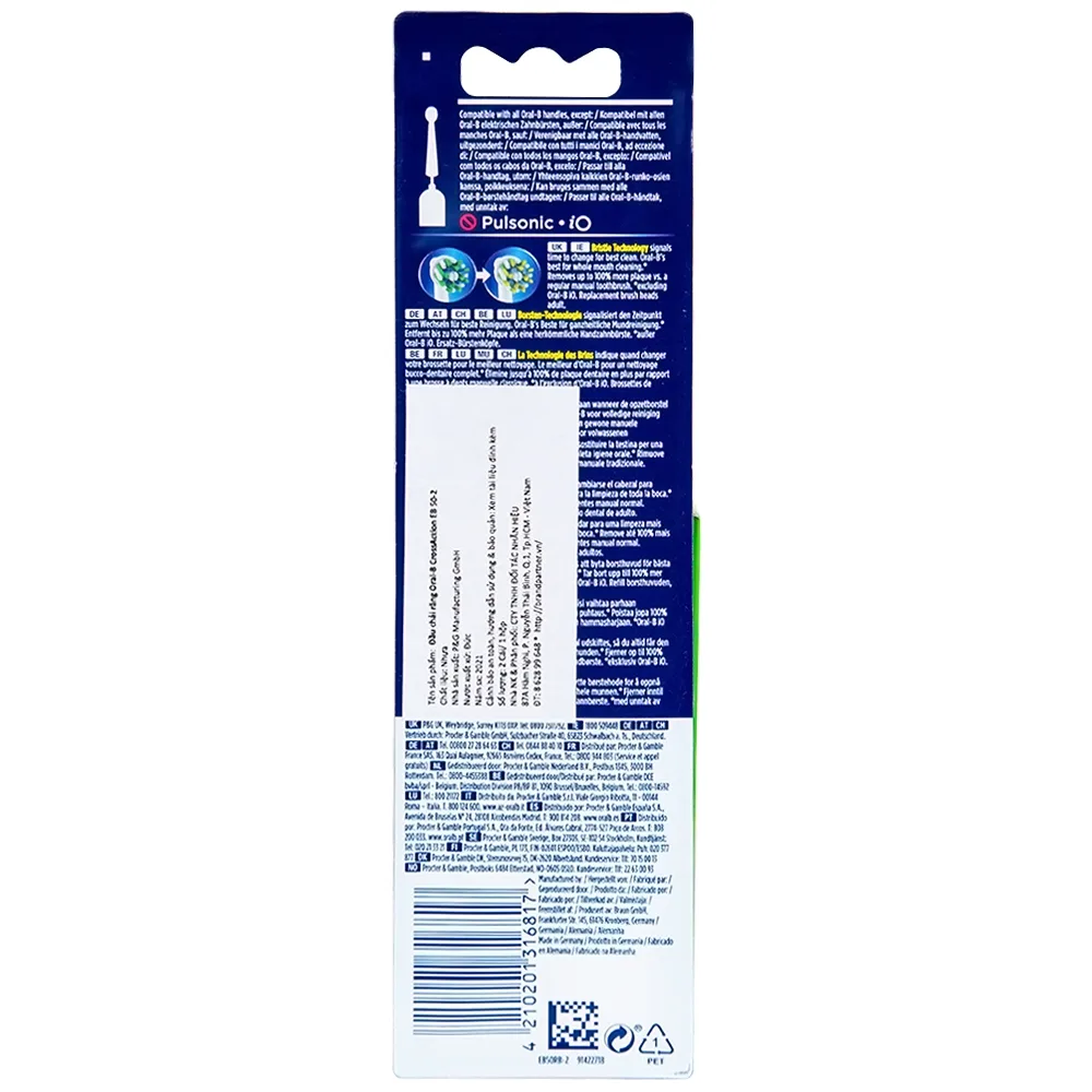 Hình ảnh Đầu chải răng Oral-B CrossAction EB 50-2