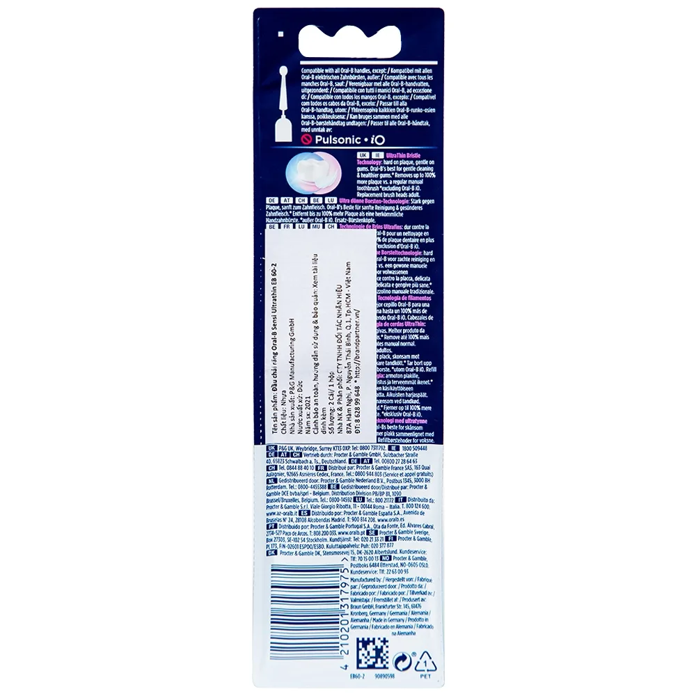 Hình ảnh Đầu chải răng Oral-B Sensi Ultrathin EB 60-2