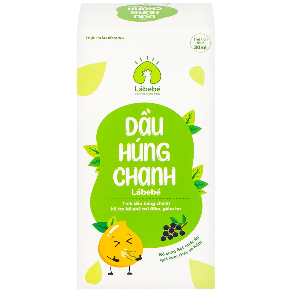Hình ảnh Dầu Húng Chanh Lábebé hỗ trợ lợi phế trừ đờm, giảm ho (30ml)