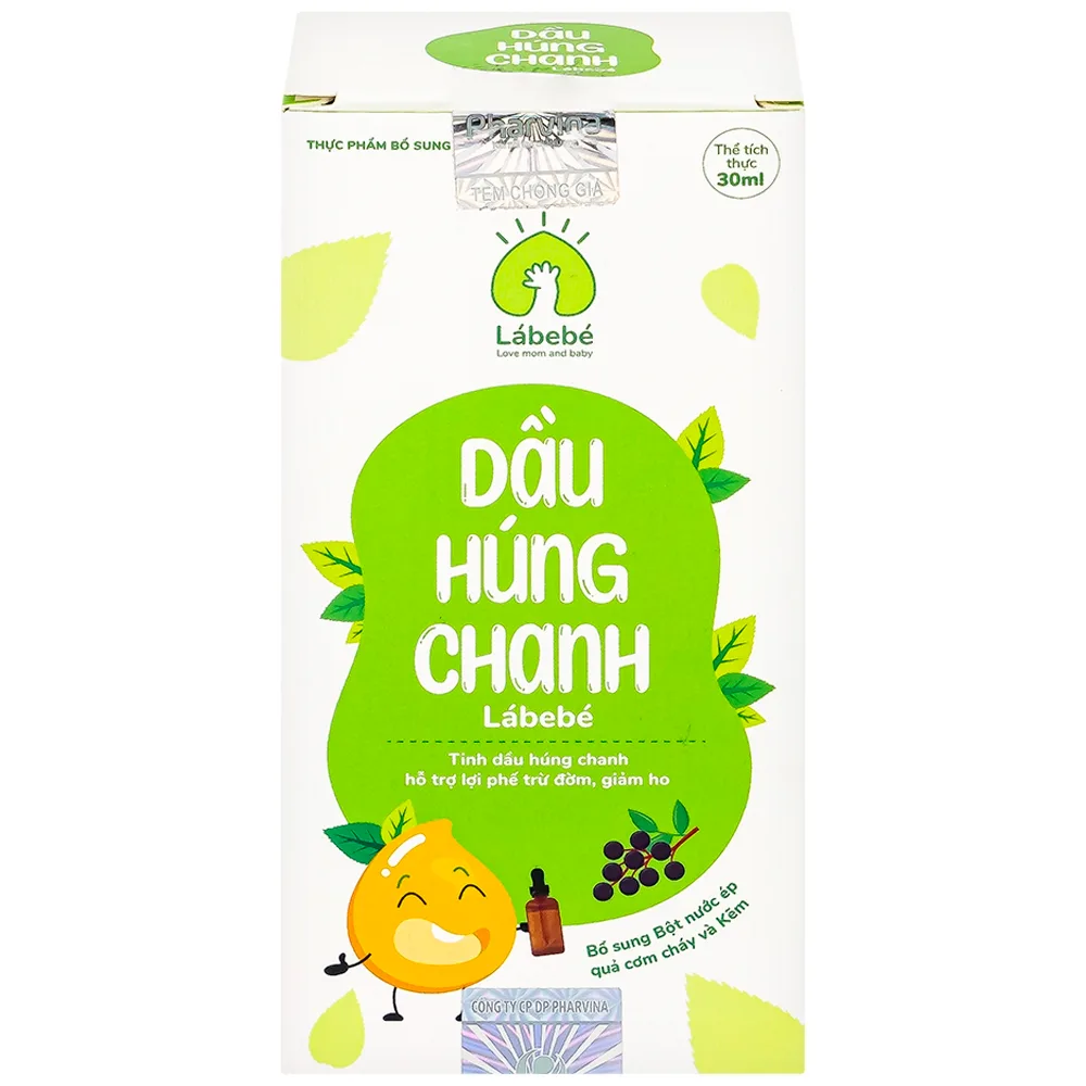 Hình ảnh Dầu Húng Chanh Lábebé hỗ trợ lợi phế trừ đờm, giảm ho (30ml)