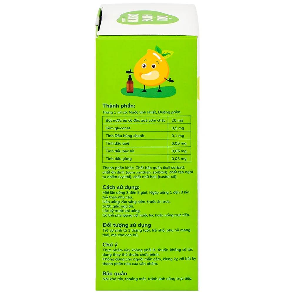 Hình ảnh Dầu Húng Chanh Lábebé hỗ trợ lợi phế trừ đờm, giảm ho (30ml)