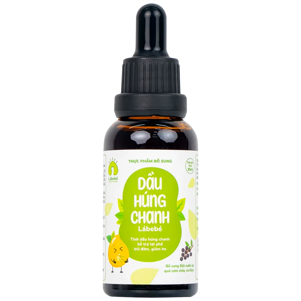 Hình ảnh Dầu Húng Chanh Lábebé hỗ trợ lợi phế trừ đờm, giảm ho (30ml)