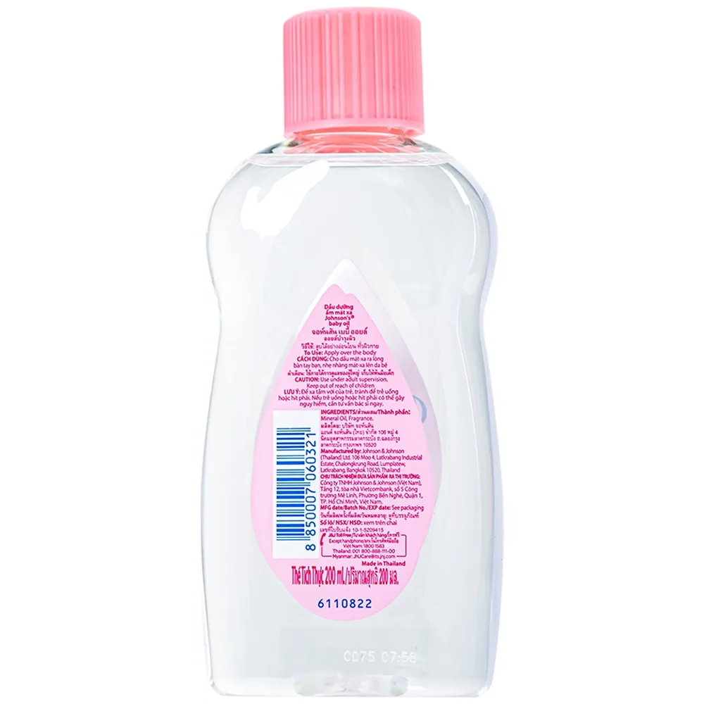 Hình ảnh Dầu dưỡng ẩm mát xa Johnson's Baby Oil (200ml)