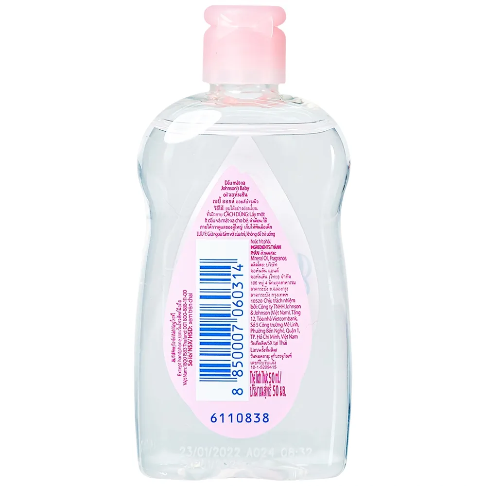 Hình ảnh Dầu dưỡng ẩm mát xa Johnson's Baby Oil (50ml)