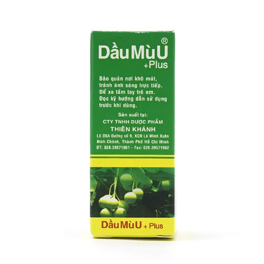 Hình ảnh Dầu Mù U Plus Thiên Khánh làm mềm mượt, mau liền da, giảm khô da và nứt nẻ da (12ml)