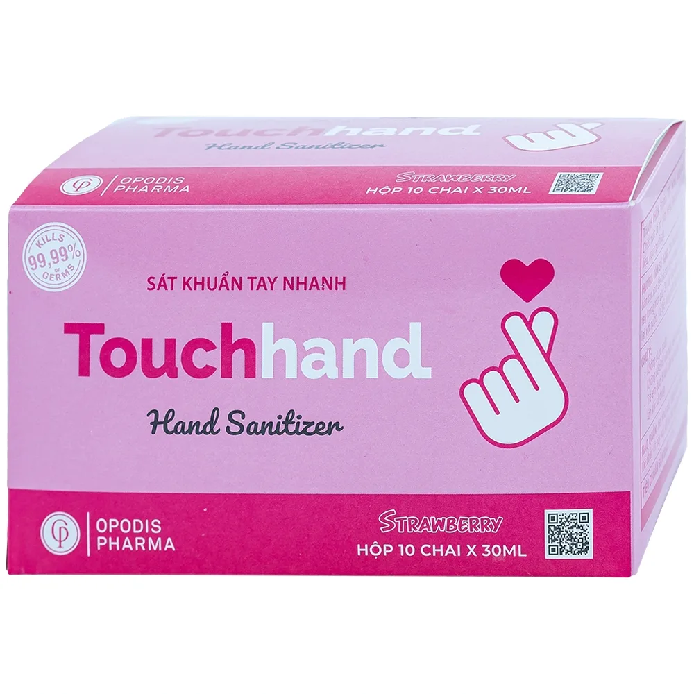 Hình ảnh Dung dịch Touchhand Opodis Pharma sát khuẩn tay nhanh (10 chai x 30ml)