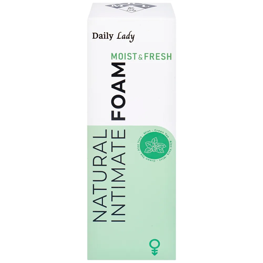 Hình ảnh Dung dịch vệ sinh phụ nữ dạng bọt Daily Lady Moist And Fresh vệ sinh cơ quan sinh dục, khử mùi hôi (100ml)
