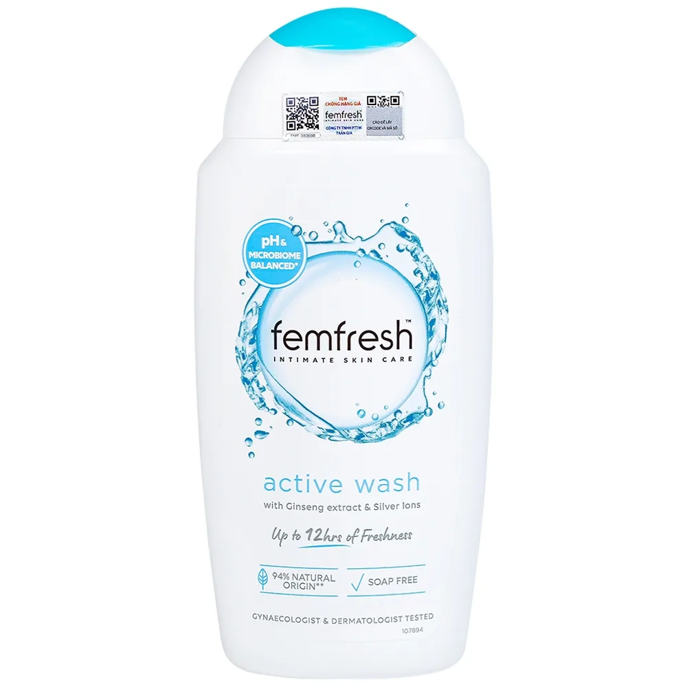 Hình ảnh Dung dịch vệ sinh phụ nữ Femfresh Intimate Skin Care Active Wash làm sạch, khử mùi hôi, thơm vùng kín (250ml)