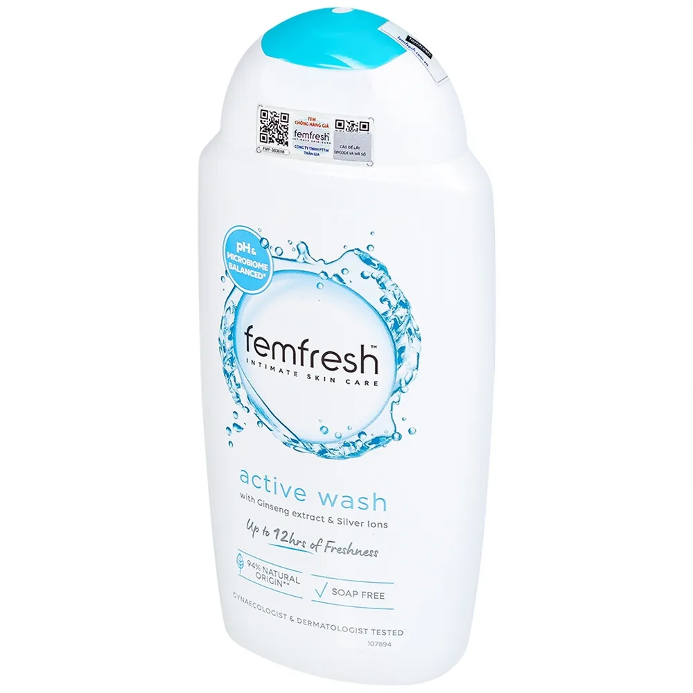Hình ảnh Dung dịch vệ sinh phụ nữ Femfresh Intimate Skin Care Active Wash làm sạch, khử mùi hôi, thơm vùng kín (250ml)