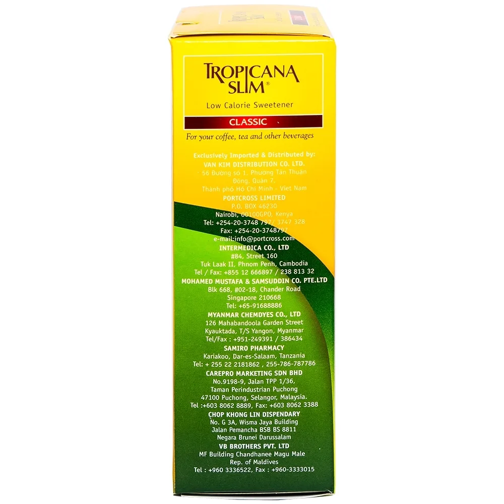 Hình ảnh Đường bắp ăn kiêng Tropicana Slim Classic cho người tiểu đường (50 gói x 2g)