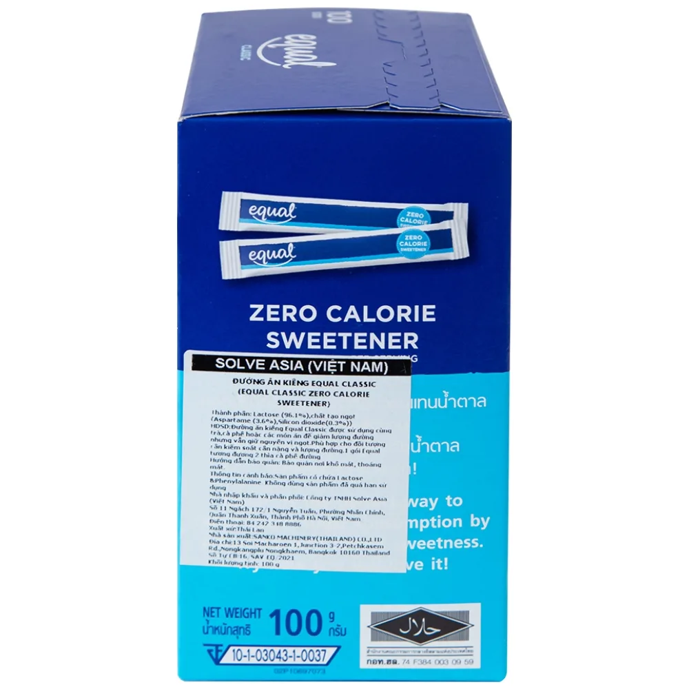 Hình ảnh Đường ăn kiêng Equal Classic Zero Calorie Sweetener (100 gói x 1g)