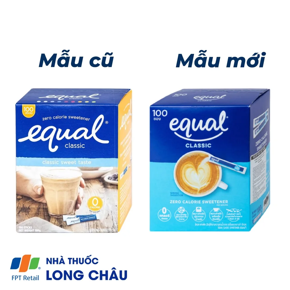 Hình ảnh Đường ăn kiêng Equal Classic Zero Calorie Sweetener (100 gói x 1g)