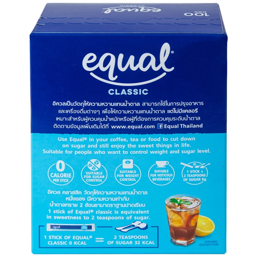 Hình ảnh Đường ăn kiêng Equal Classic Zero Calorie Sweetener (100 gói x 1g)