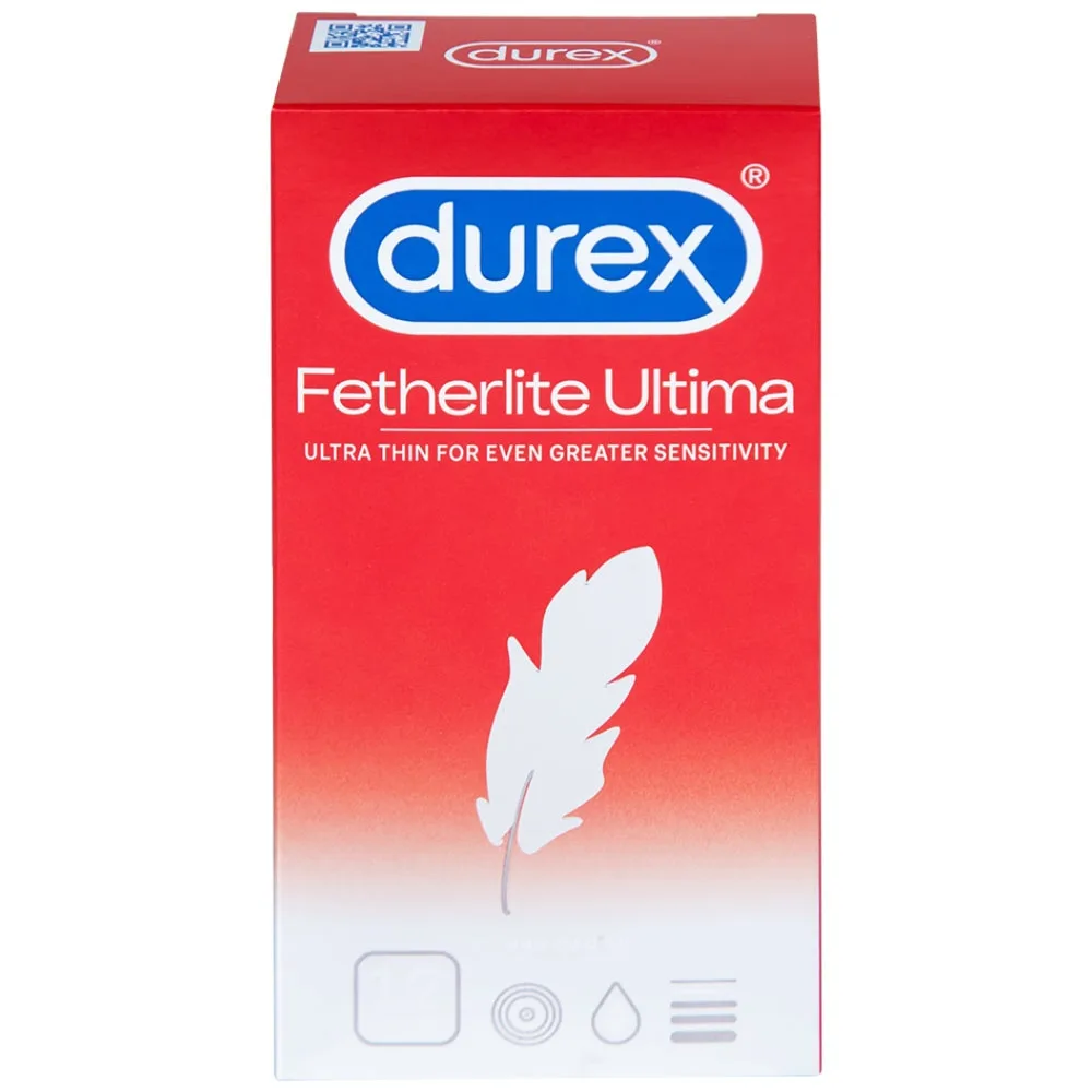 Hình ảnh Bao cao su Durex Fetherlite Ultima siêu mỏng dùng tránh thai và các bệnh lây nhiễm (12 cái)