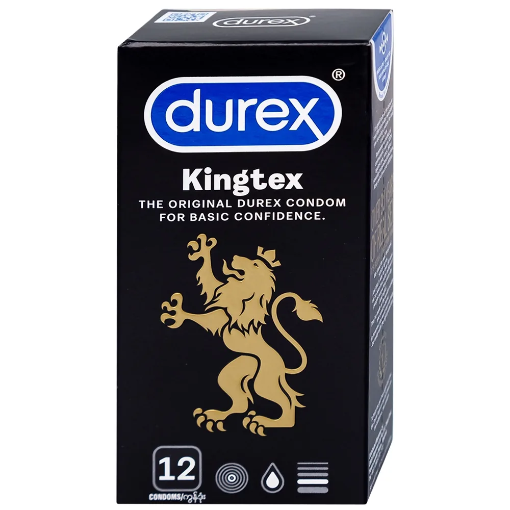 Hình ảnh Bao cao su Durex Kingtex ôm sát, vừa vặn (49mm - 12 cái)