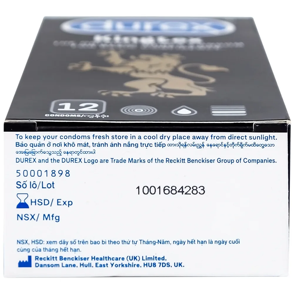Hình ảnh Bao cao su Durex Kingtex ôm sát, vừa vặn (49mm - 12 cái)