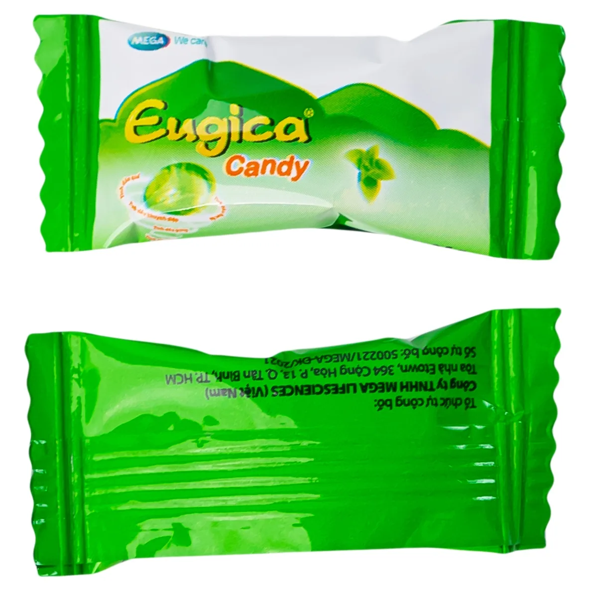 Hình ảnh Kẹo ngậm Eugica Candy MEGA We care hỗ trợ làm ấm, thông cổ (100 viên)