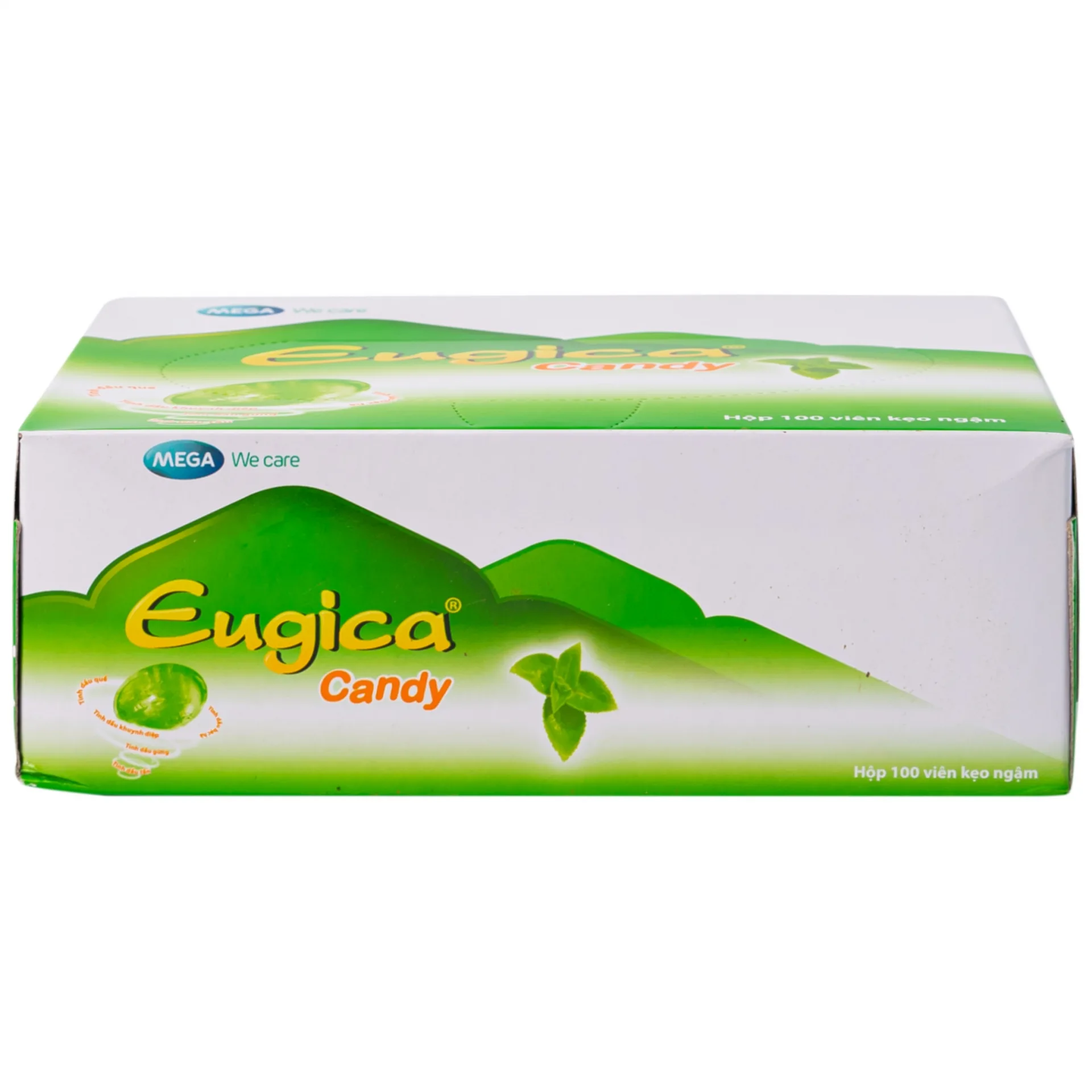 Hình ảnh Kẹo ngậm Eugica Candy MEGA We care hỗ trợ làm ấm, thông cổ (100 viên)