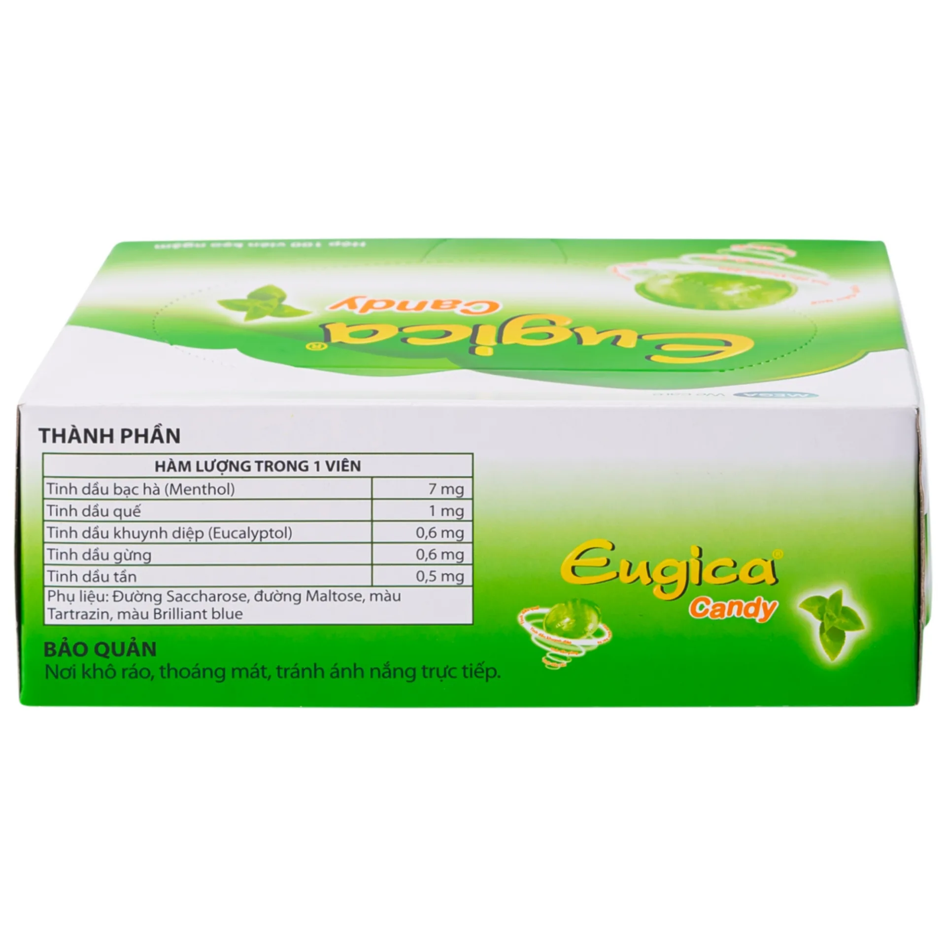 Hình ảnh Kẹo ngậm Eugica Candy MEGA We care hỗ trợ làm ấm, thông cổ (100 viên)