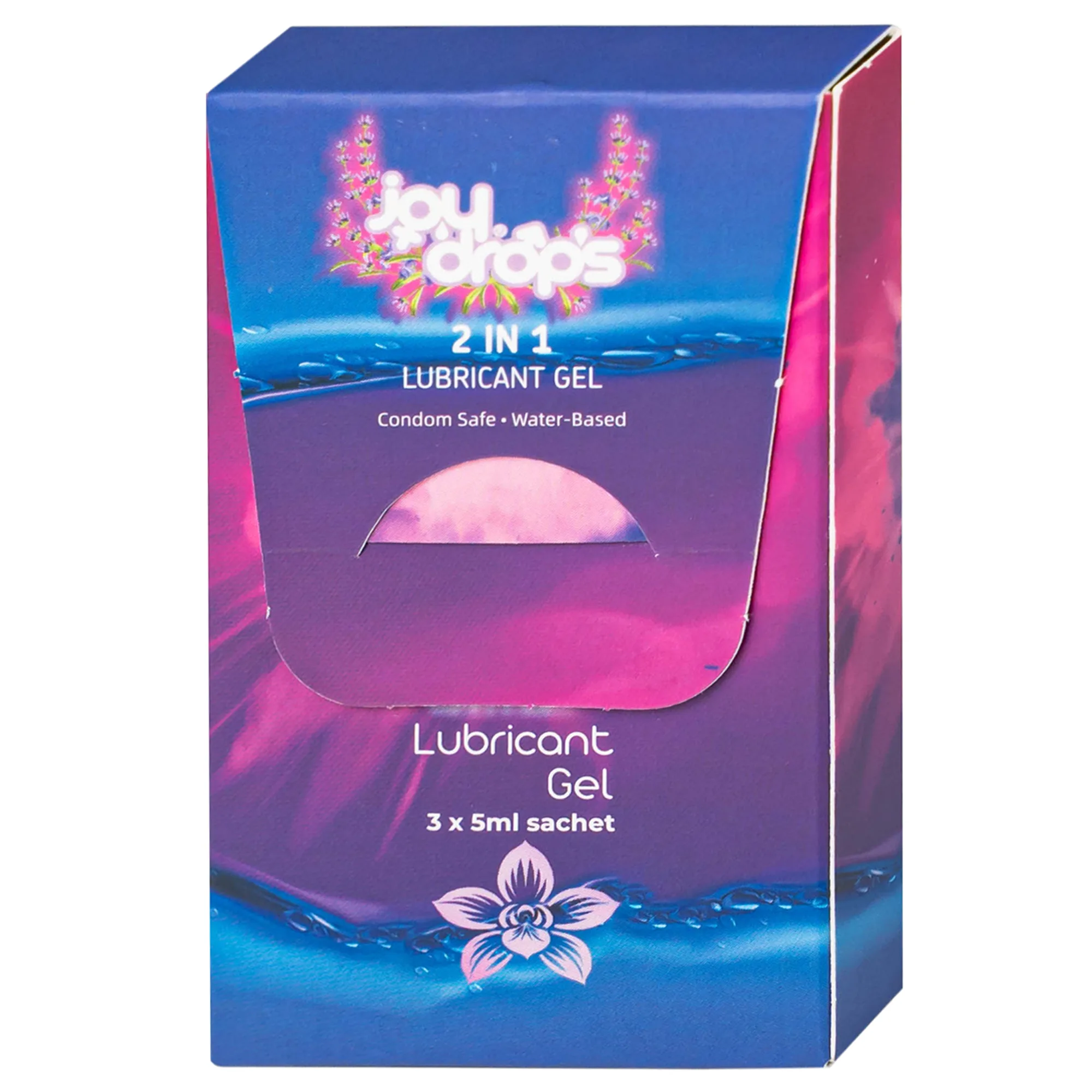 Hình ảnh Gel Bôi Trơn Gốc Nước Joydrops 2In1 (3 gói x 5ml) Dùng Cho Quan Hệ Kết Hợp Massage Giảm Khô Rát, Bảo Vệ Niêm Mạc, Tạo Cảm Giác Mềm Mại