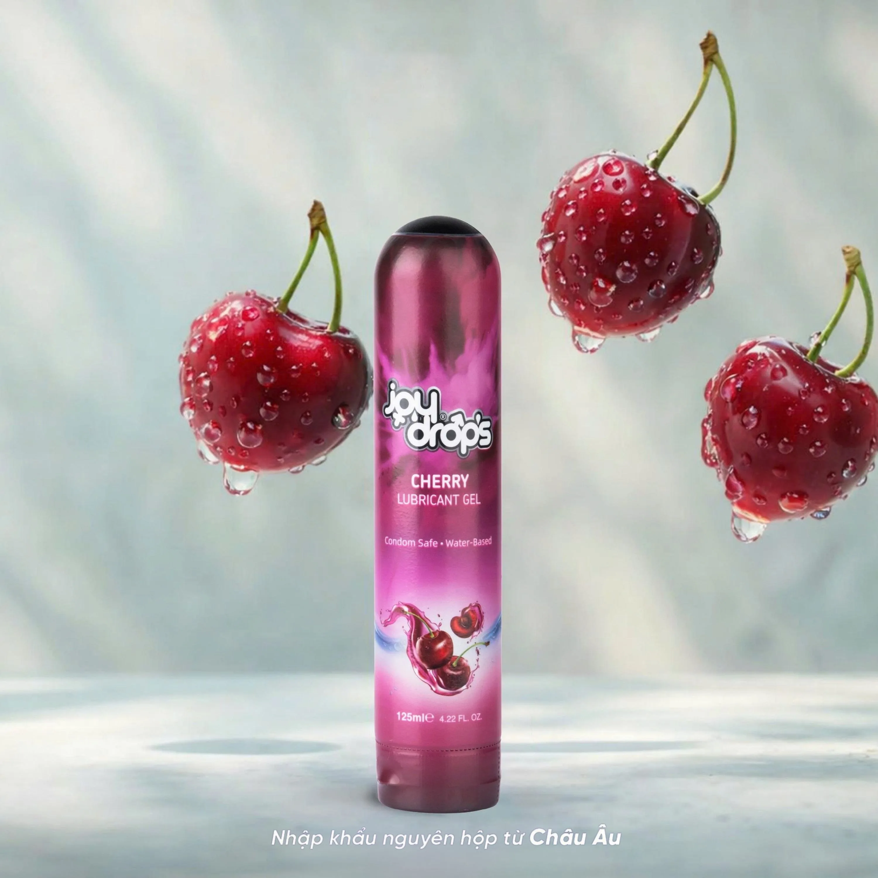 Hình ảnh Gel Bôi Trơn Gốc Nước Joydrops mùi Cherry Dùng Cho Quan Hệ, Giảm Khô Rát, Bảo Vệ Niêm Mạc, Tạo Cảm Giác Mềm Mại 125ml