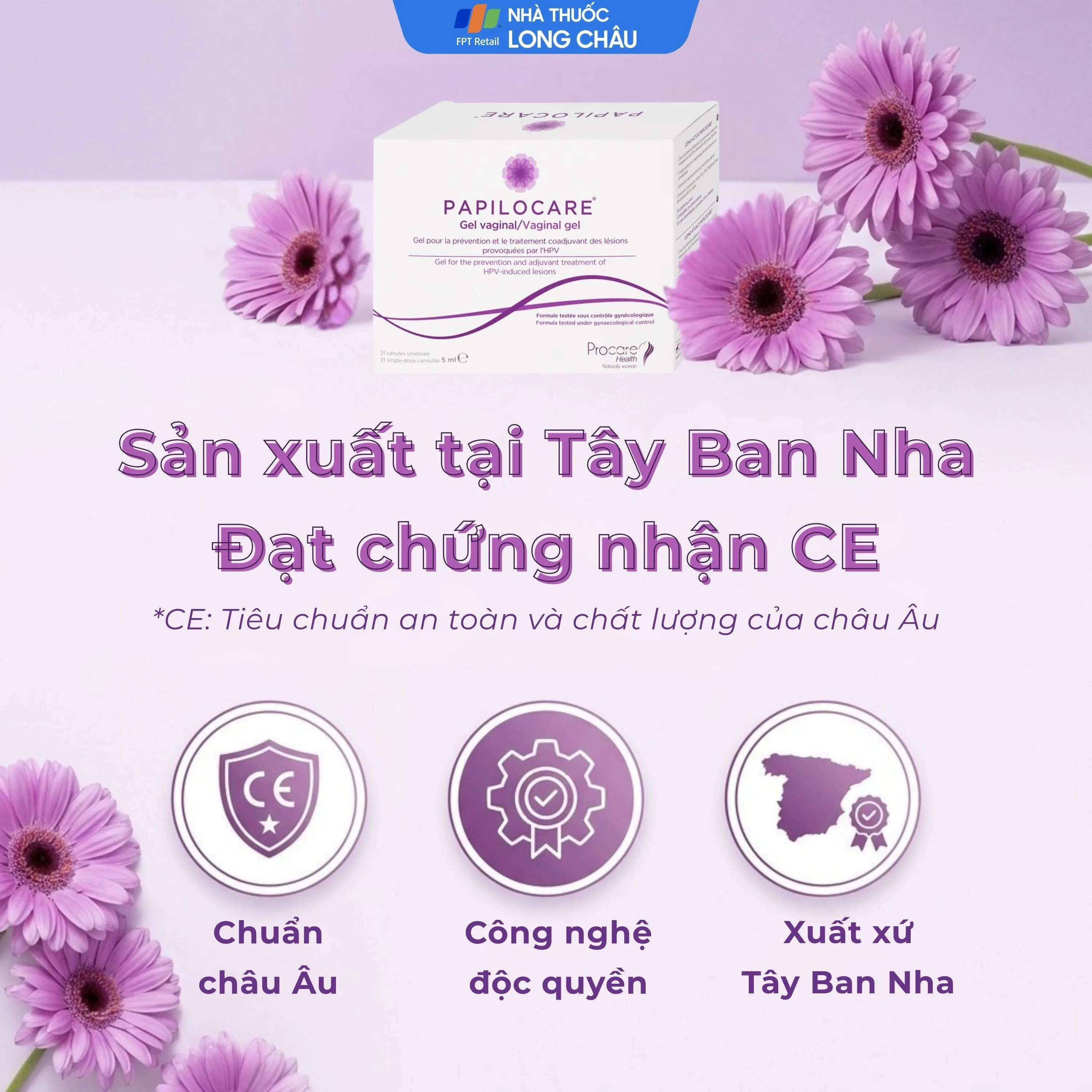 Hình ảnh Gel phụ khoa Papilocare Procare Health (21 tuýp) phòng ngừa và điều trị tổn thương do HPV