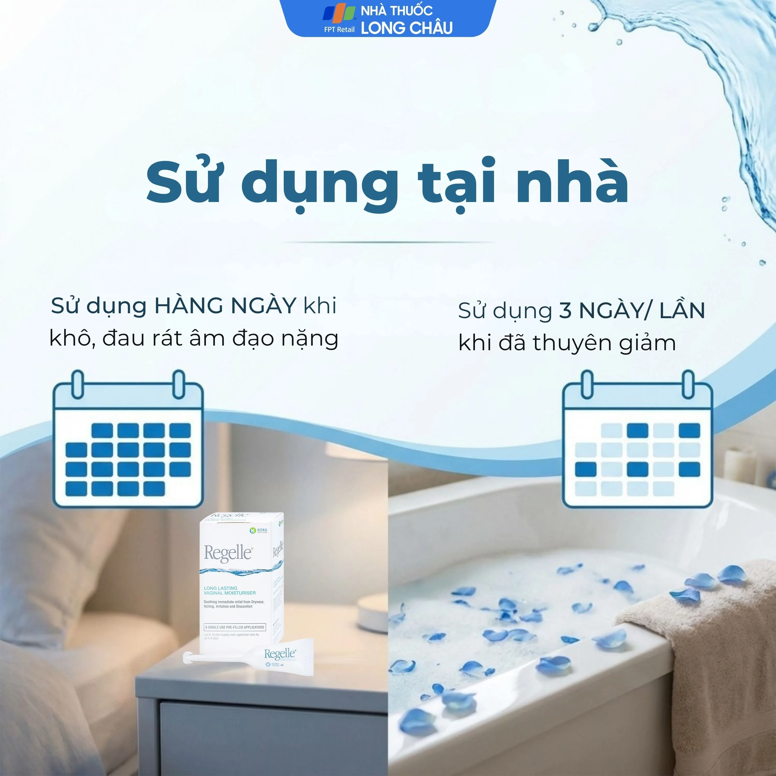 Hình ảnh Gel phụ khoa Regelle hộp (6 tuýp) giúp giữ ẩm, giảm nhanh các triệu chứng khô, ngứa rát, khó chịu của âm đạo
