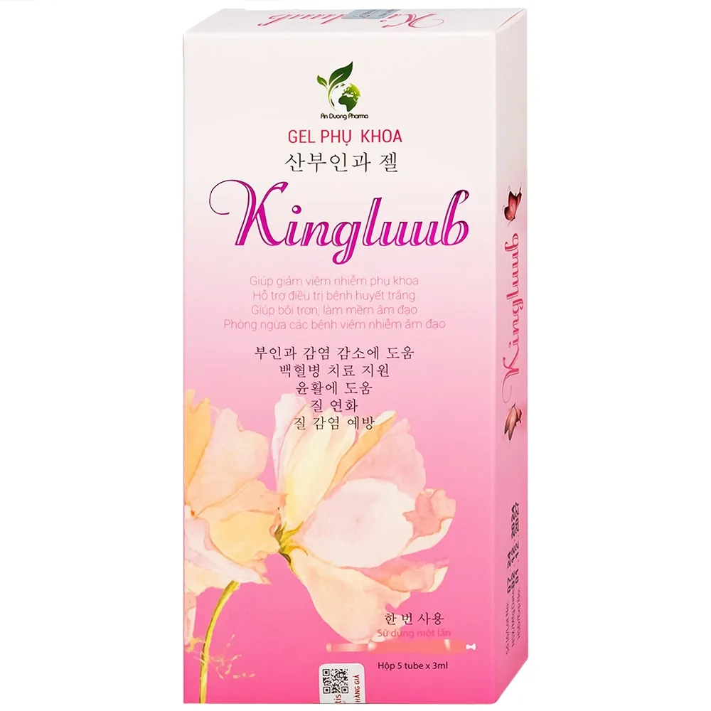Hình ảnh Bút phụ khoa Kingluub (5 tuýp x 3ml) hỗ trợ điều trị, giảm viêm nhiễm, bôi trơn, làm mềm vùng âm đạo