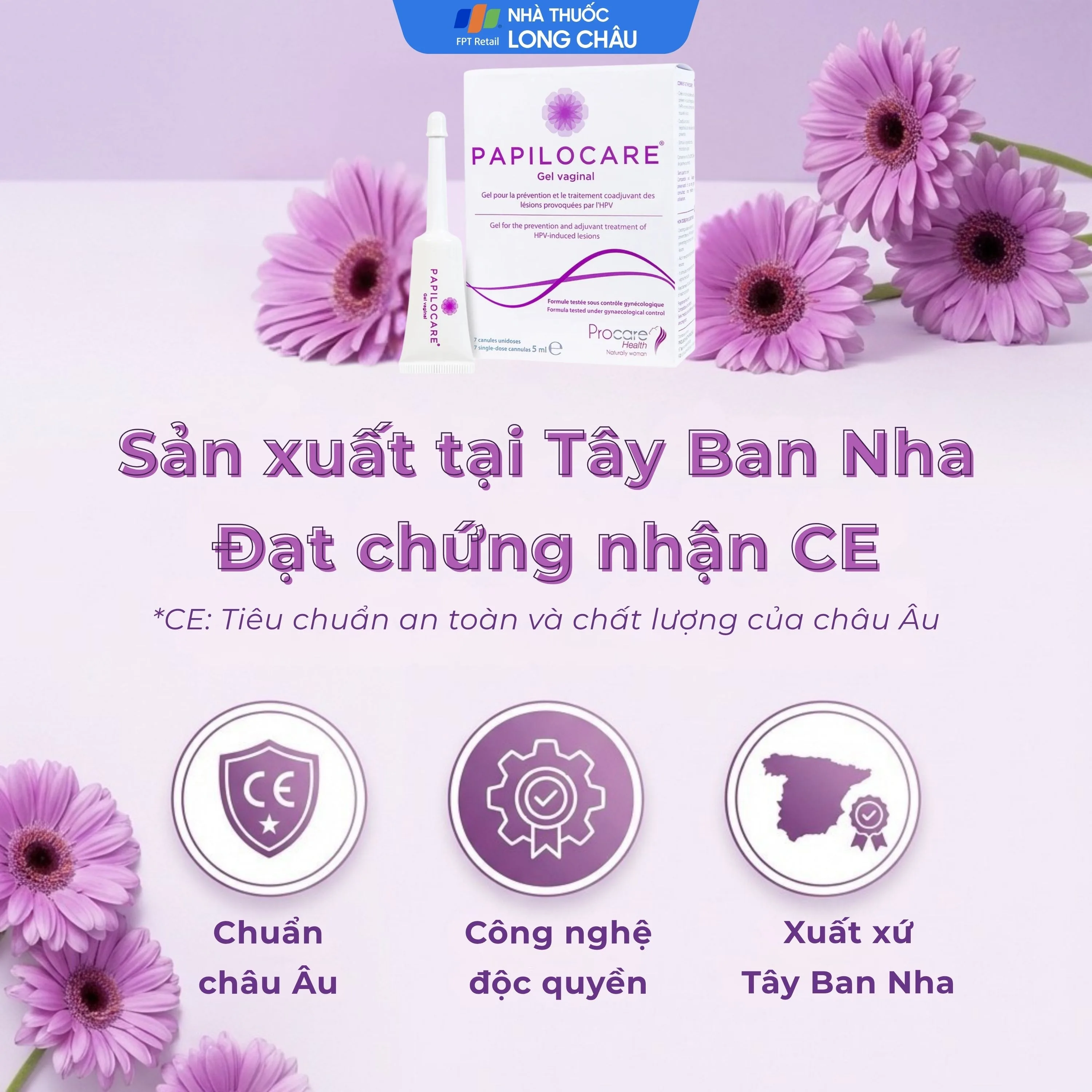 Hình ảnh Gel phụ khoa Papilocare Procare Health (Hộp 7 tuýp) phòng ngừa và hỗ trợ điều trị tổn thương do HPV
