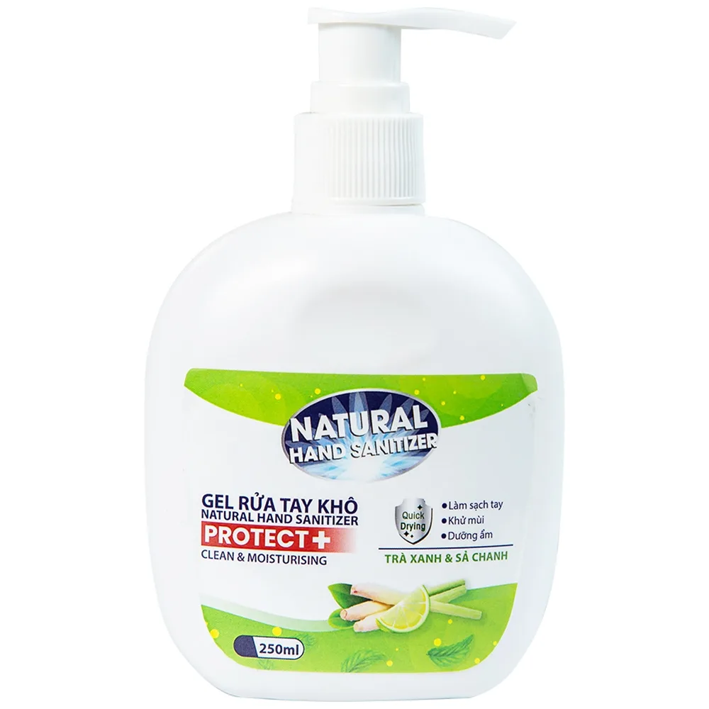 Hình ảnh Gel rửa tay khô Natural Hand Sanitizer làm sạch tay, khử mùi, dưỡng ẩm (250ml)