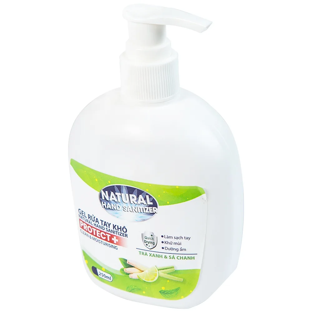 Hình ảnh Gel rửa tay khô Natural Hand Sanitizer làm sạch tay, khử mùi, dưỡng ẩm (250ml)