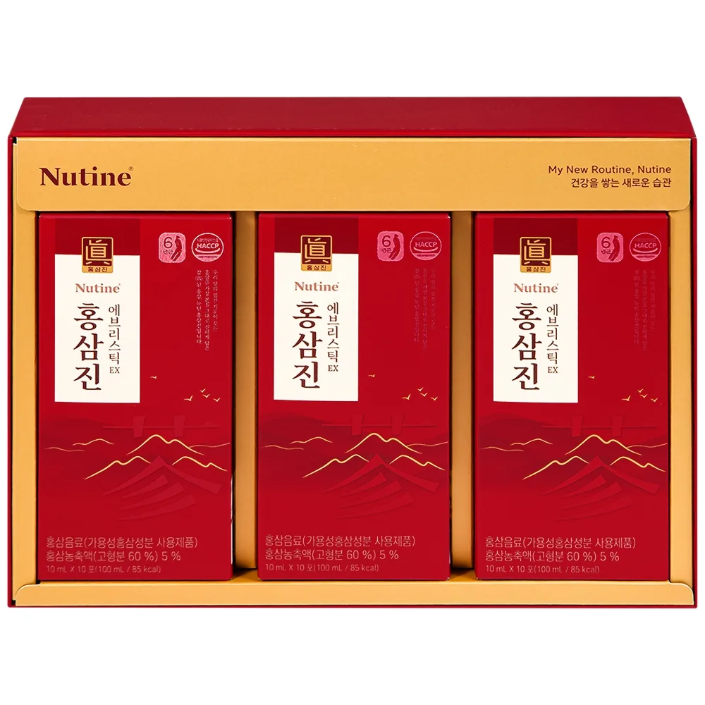Hình ảnh Nước Hồng Sâm Cô Đặc Hongsamjin Everystick EX hỗ trợ bồi bổ cơ thể, tăng cường sức khỏe (30 gói x 10g)