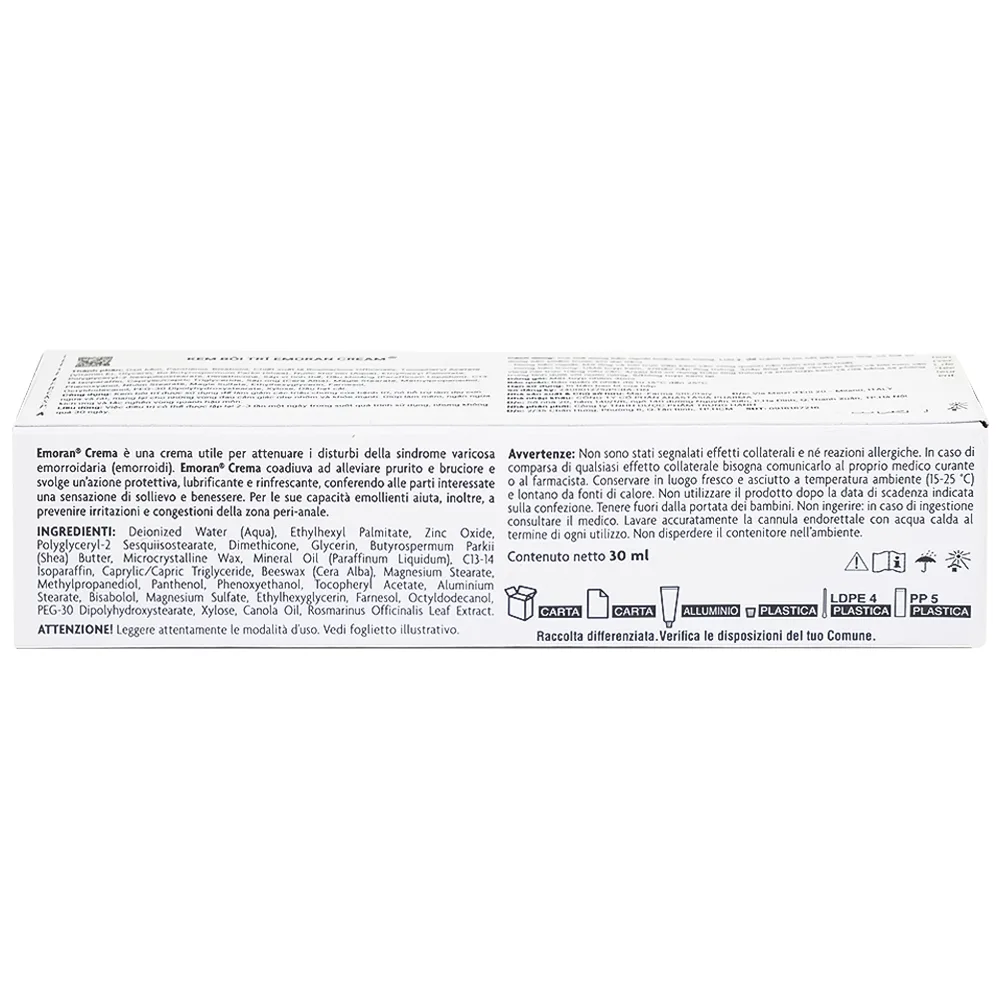 Hình ảnh Kem Emoran Mar-Farma làm giảm các triệu chứng của bệnh trĩ, hỗ trợ làm dịu cơn ngứa và rát (30ml)