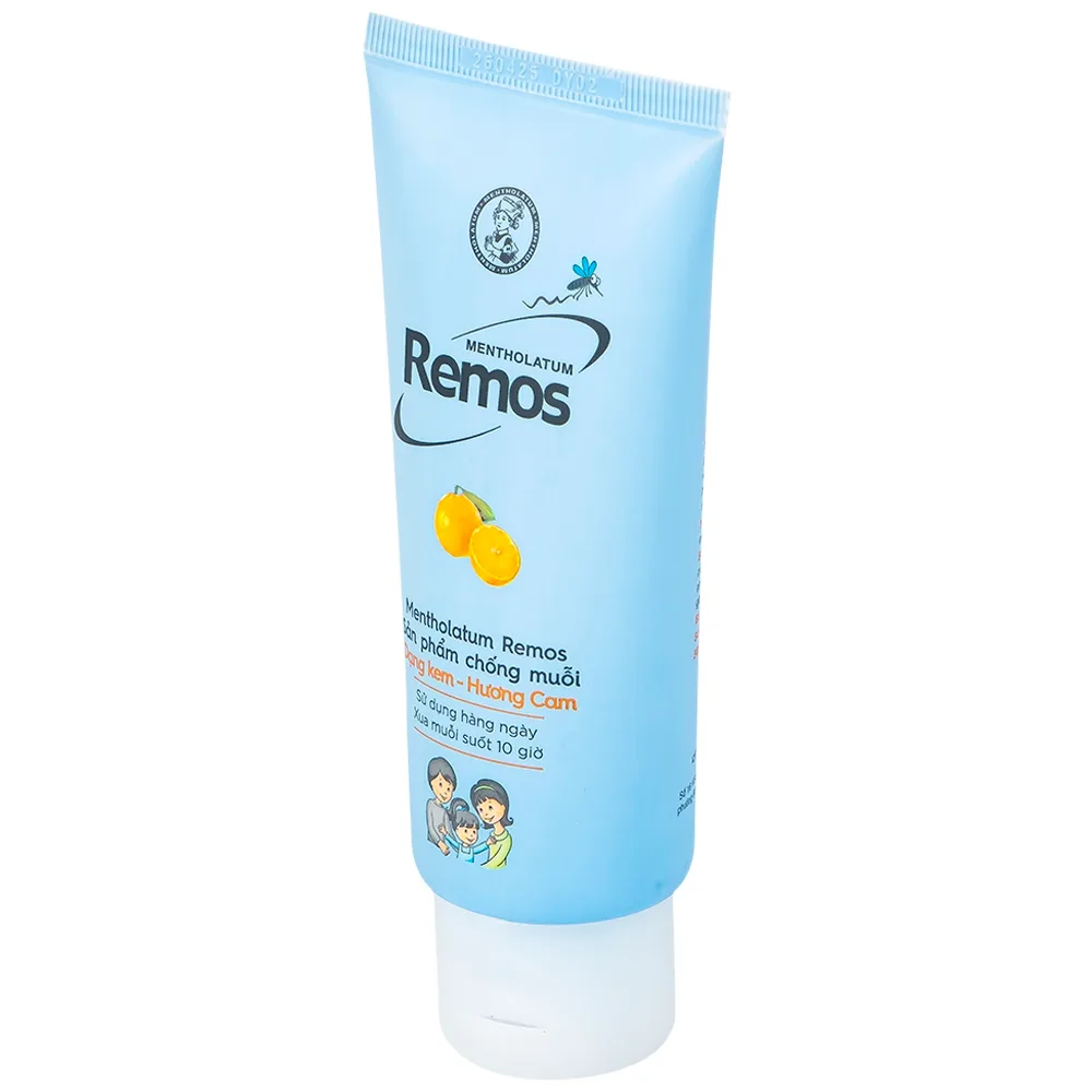 Hình ảnh Kem chống muỗi Remos Rohto hương cam suốt 10 giờ (70g) 