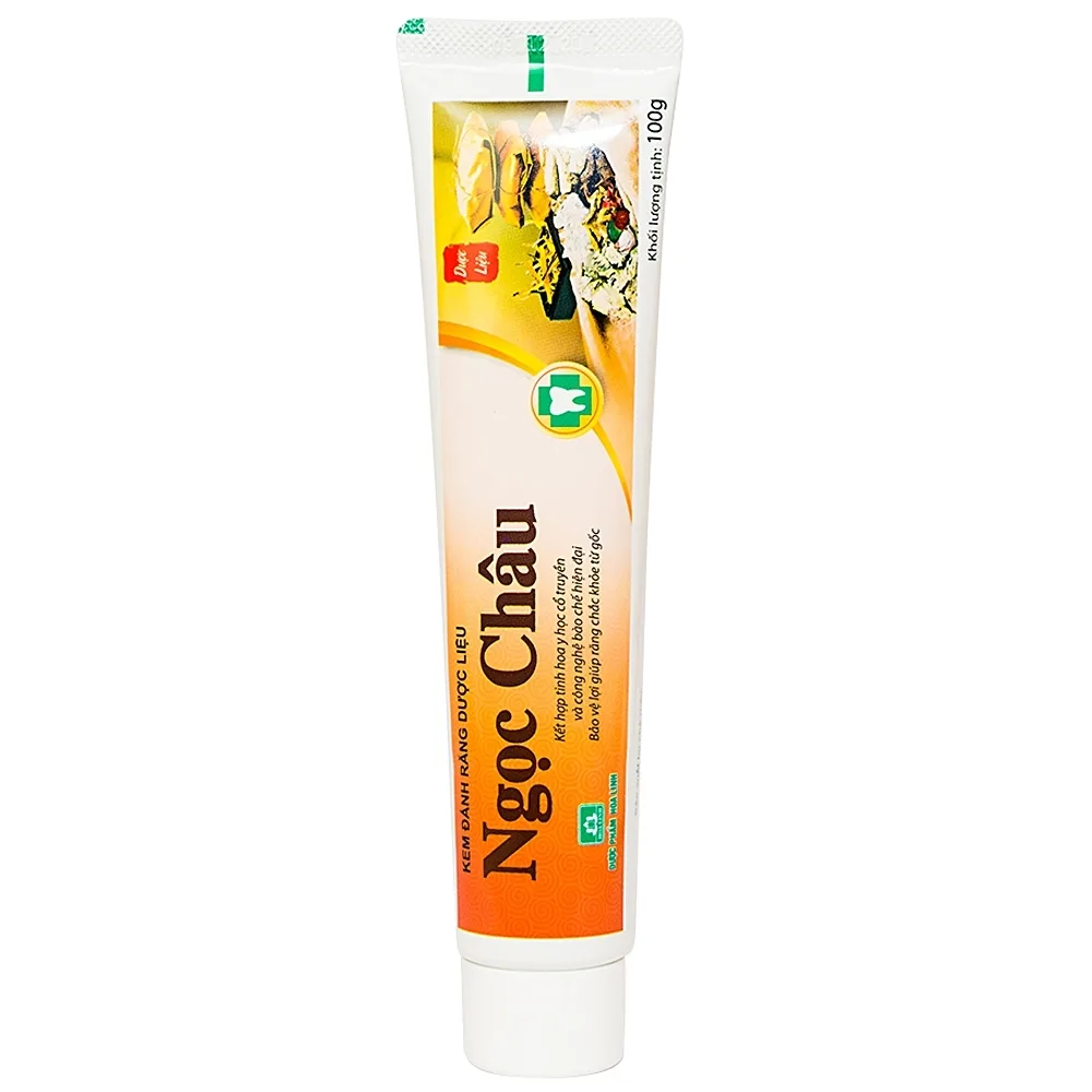 Hình ảnh Kem đánh răng dược liệu Ngọc Châu bảo vệ lợi, chắc răng, làm bền thành mạch, chống tụt lợi, chảy máu chân răng (100g)