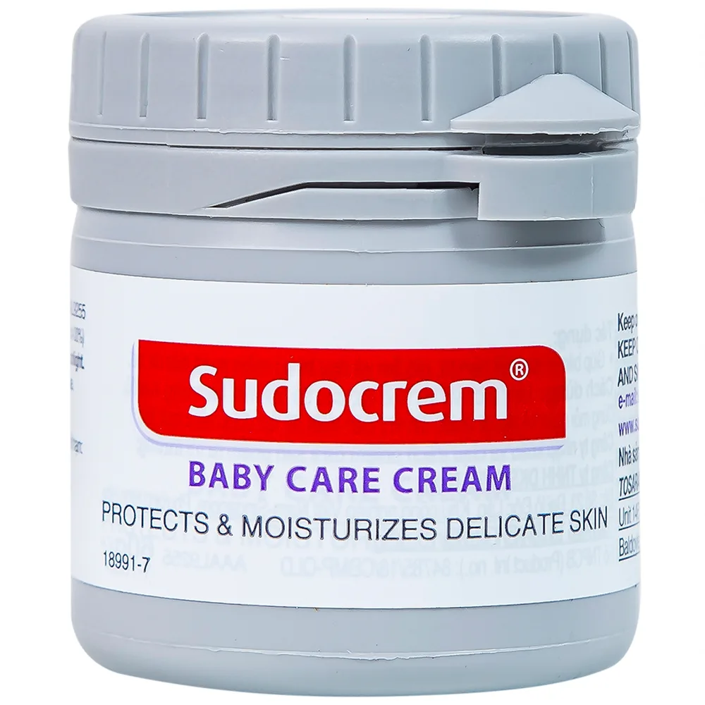 Hình ảnh Kem chống hăm tã Sudocrem Baby Care Cream hỗ trợ điều trị mẩn đỏ, ngứa, hăm đỏ (60g)