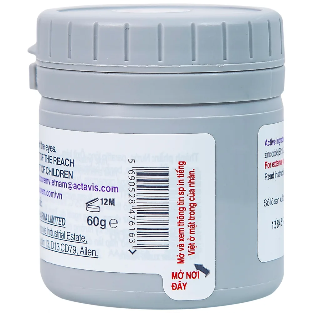 Hình ảnh Kem chống hăm tã Sudocrem Baby Care Cream hỗ trợ điều trị mẩn đỏ, ngứa, hăm đỏ (60g)