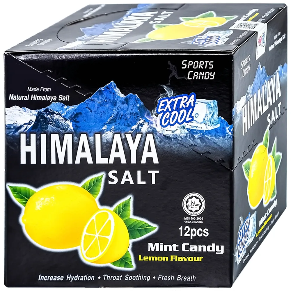 Hình ảnh Kẹo chanh muối Himalaya vị bạc hà bổ sung dinh dưỡng, năng lượng và các Vitamin C (12 gói x 15g)