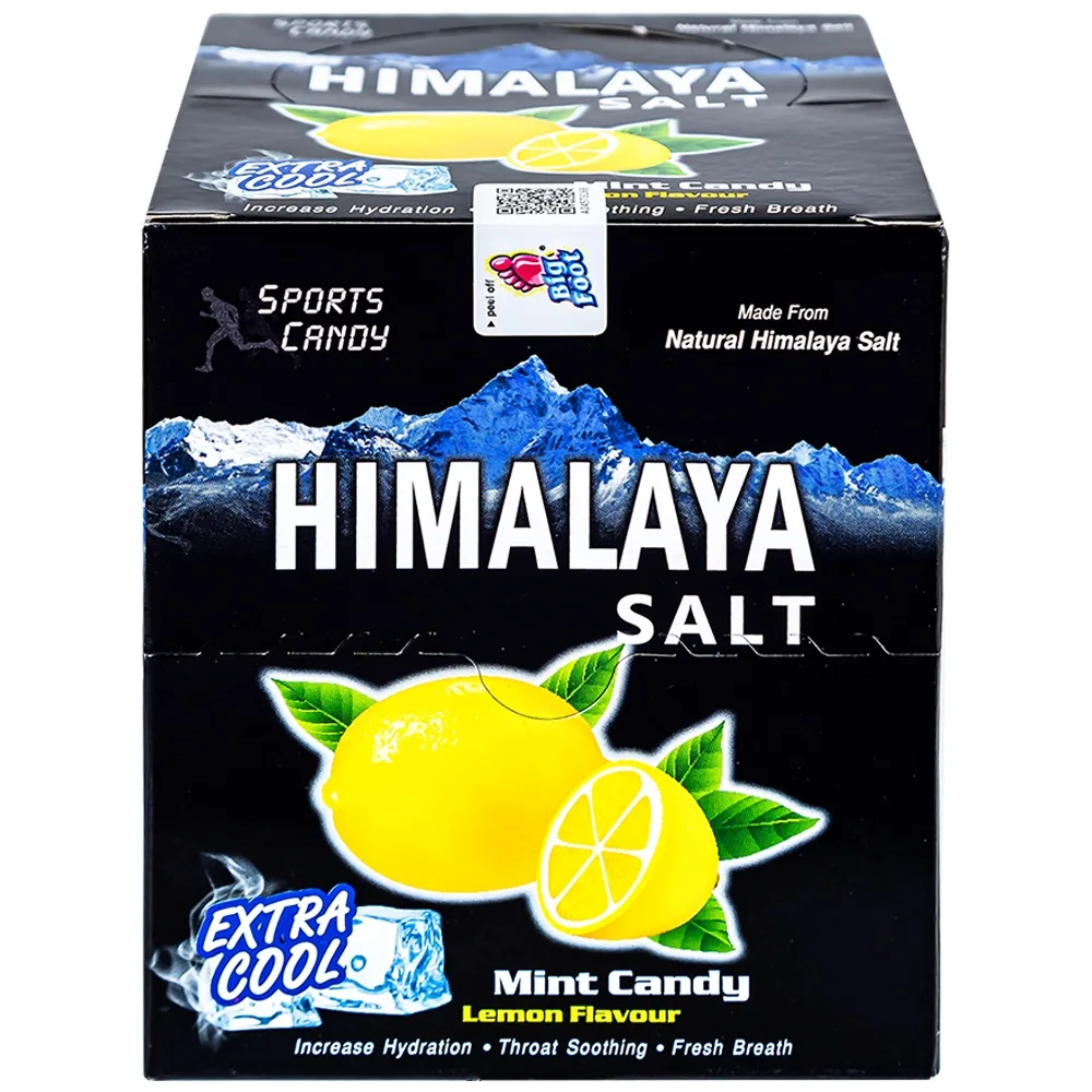 Hình ảnh Kẹo chanh muối Himalaya vị bạc hà bổ sung dinh dưỡng, năng lượng và các Vitamin C (12 gói x 15g)