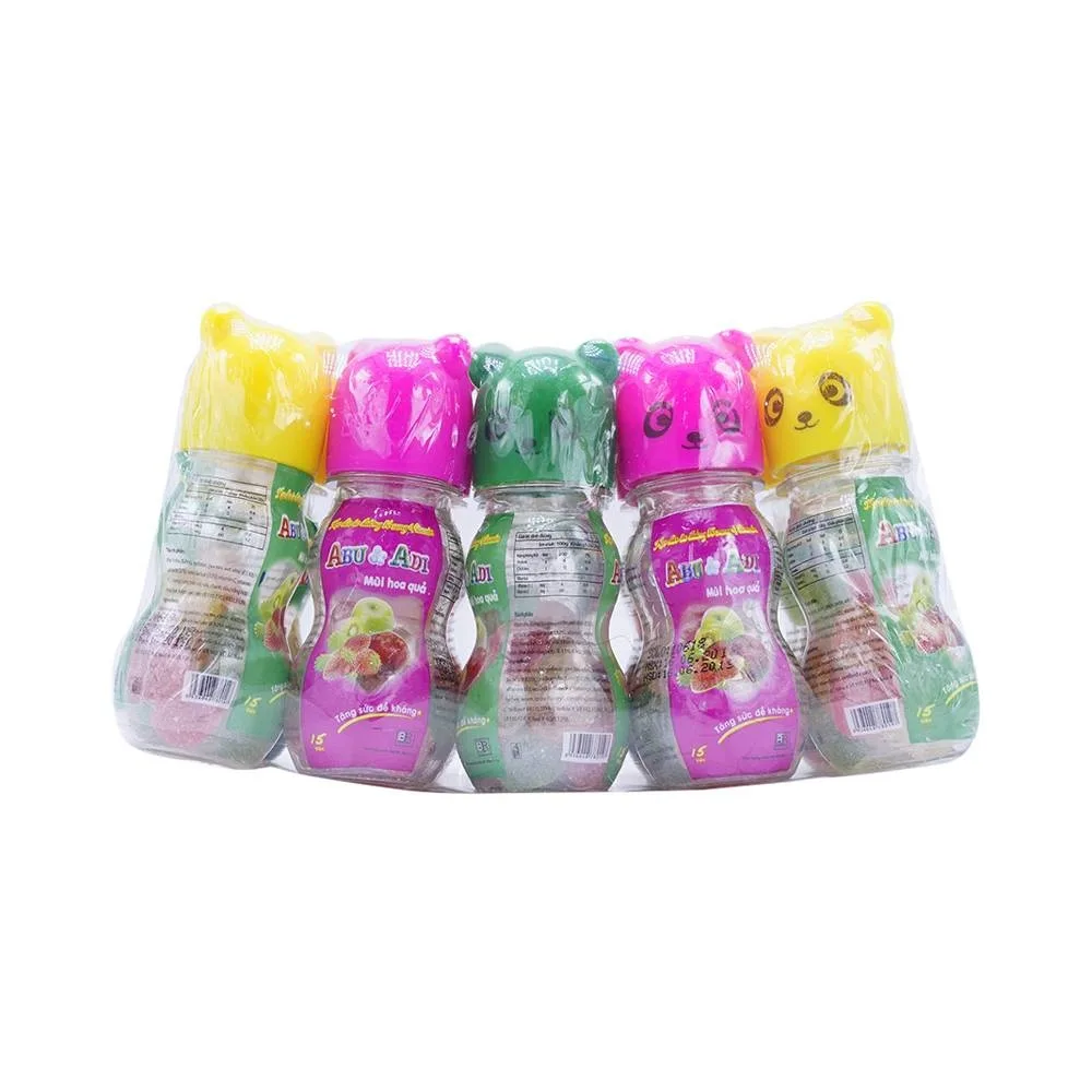 Hình ảnh Kẹo dẻo Abu Bibica Adi Hương Hoa Quả bổ sung vitamin C, B12 cho trẻ (15 viên)