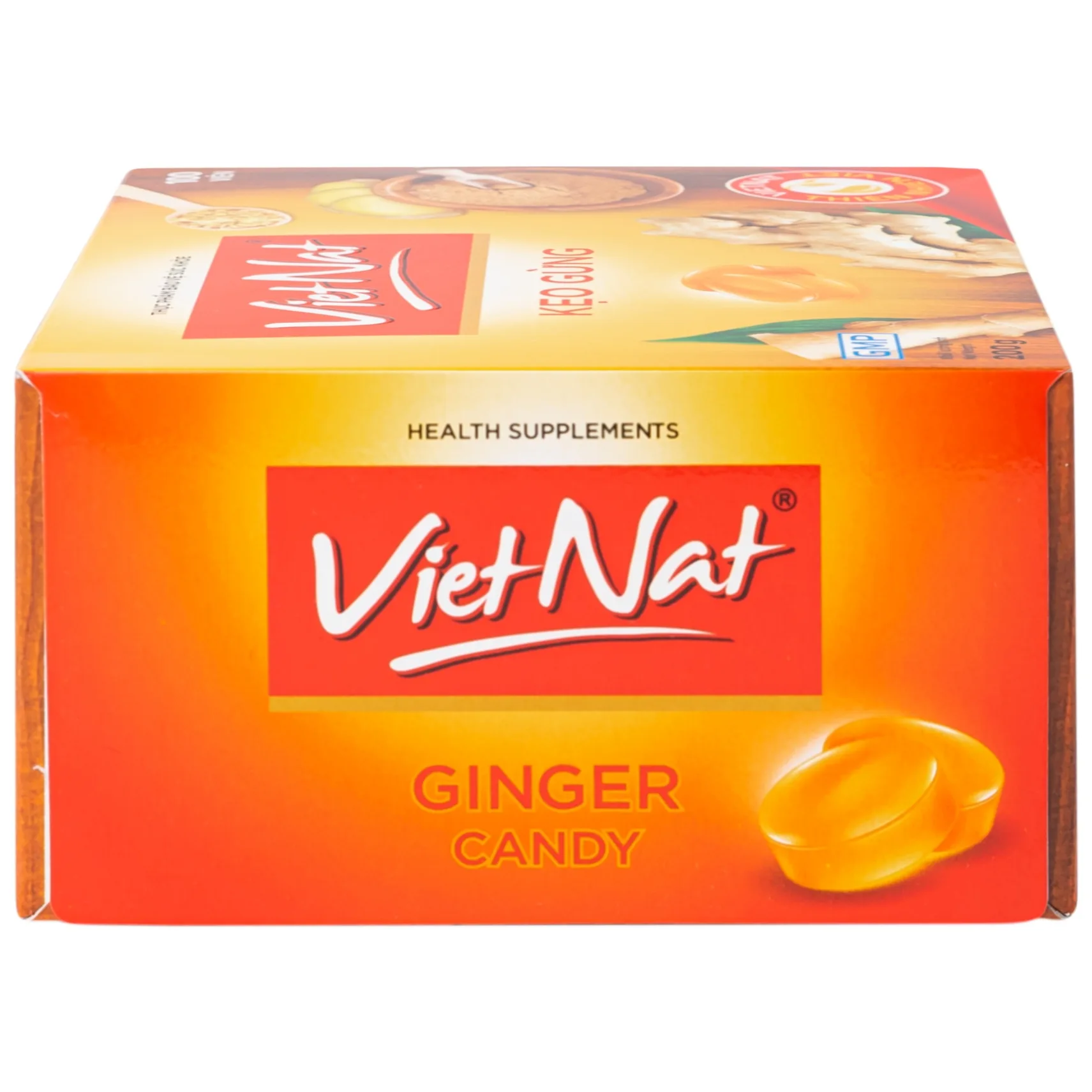 Hình ảnh Kẹo gừng Vietnat hỗ trợ làm ấm tỳ vị, giảm nôn và các triệu chứng ăn không tiêu đầy hơi (100 viên)