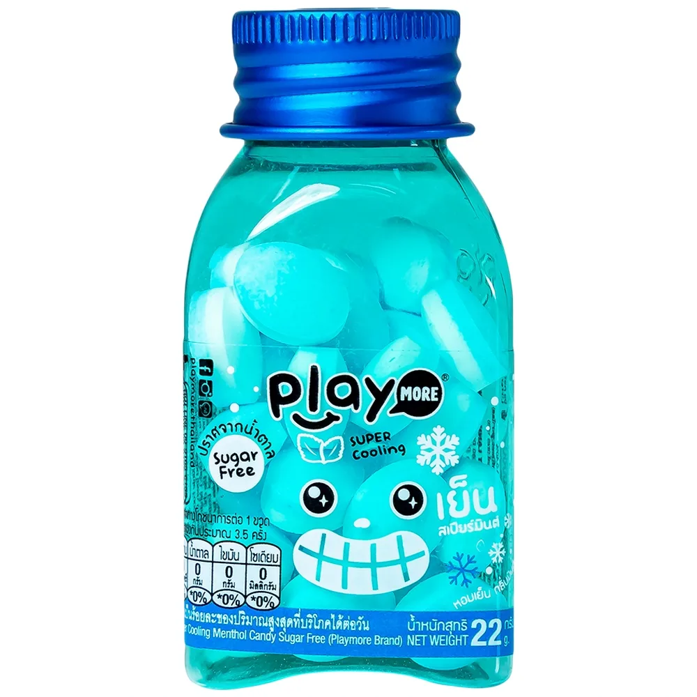 Hình ảnh Kẹo the PlayMore hương Bạc Hà hơi thở thơm mát, sảng khoái dài lâu (22g)
