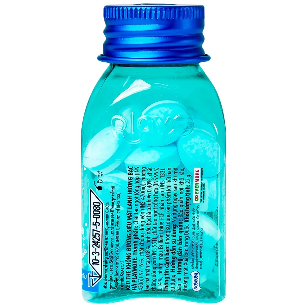 Hình ảnh Kẹo the PlayMore hương Bạc Hà hơi thở thơm mát, sảng khoái dài lâu (22g)
