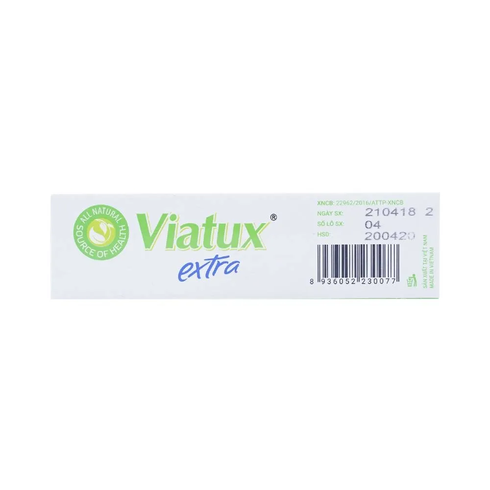 Hình ảnh Viên ngậm ho Viatux Extra hỗ trợ làm giảm các chứng ho (30 viên)