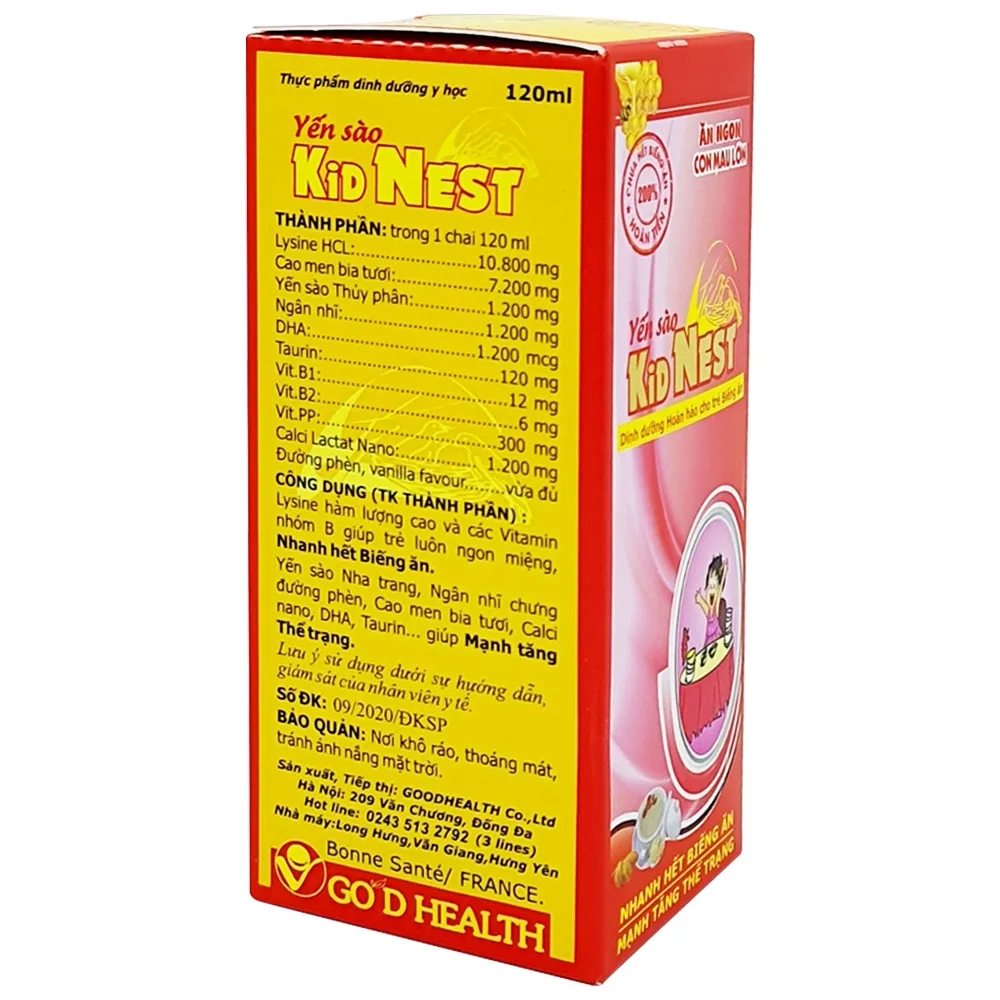 Hình ảnh Yến sào Kid's Nest Good Health giảm biếng ăn cho trẻ (120ml)