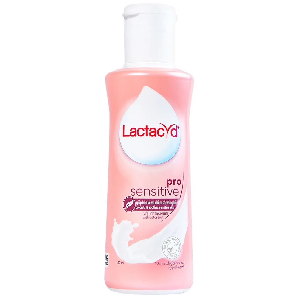 Hình ảnh Dung dịch vệ sinh phụ nữ Lactacyd Pro Sensitive bảo vệ và chăm sóc vùng kín (150ml)