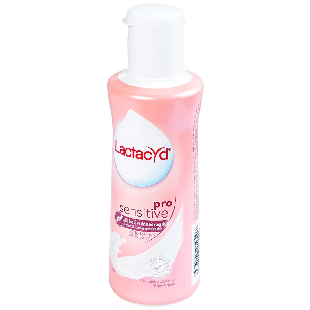 Hình ảnh Dung dịch vệ sinh phụ nữ Lactacyd Pro Sensitive bảo vệ và chăm sóc vùng kín (150ml)