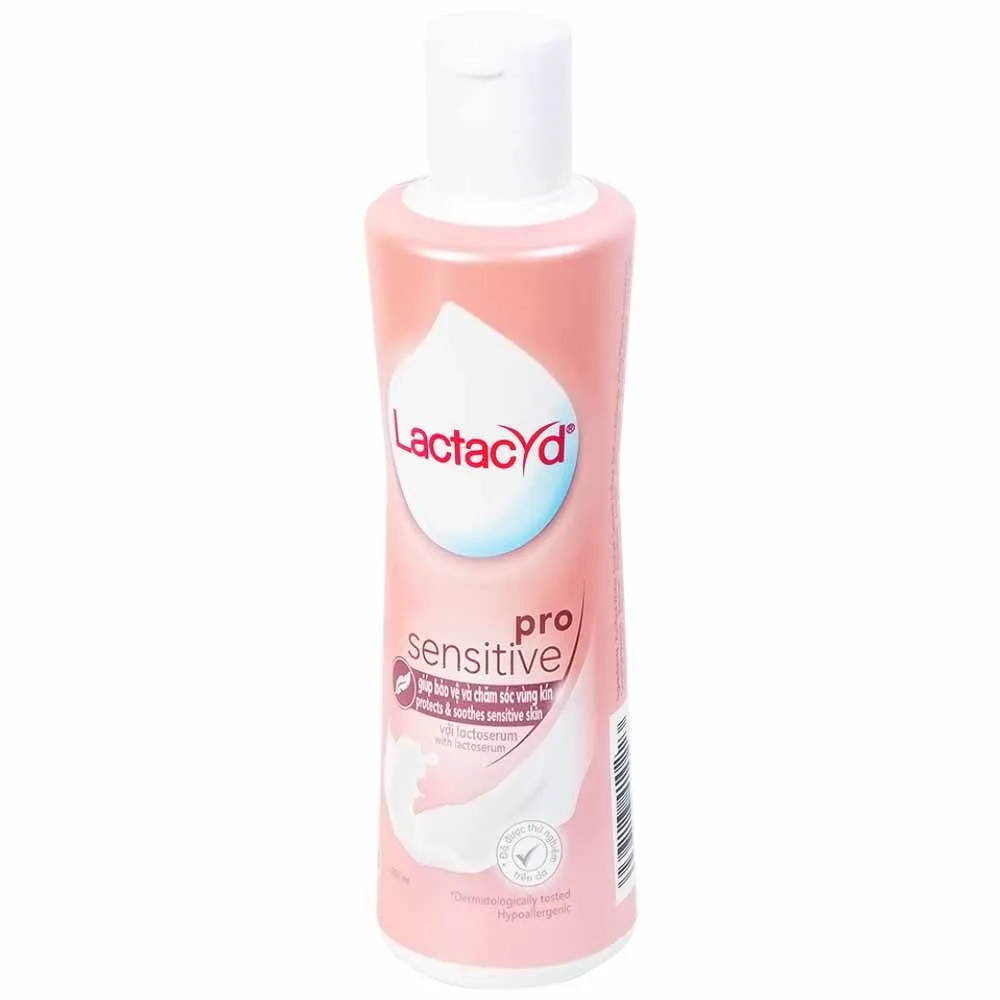 Hình ảnh Dung dịch vệ sinh phụ nữ Lactacyd Pro Sensitive bảo vệ và chăm sóc vùng kín (250ml)