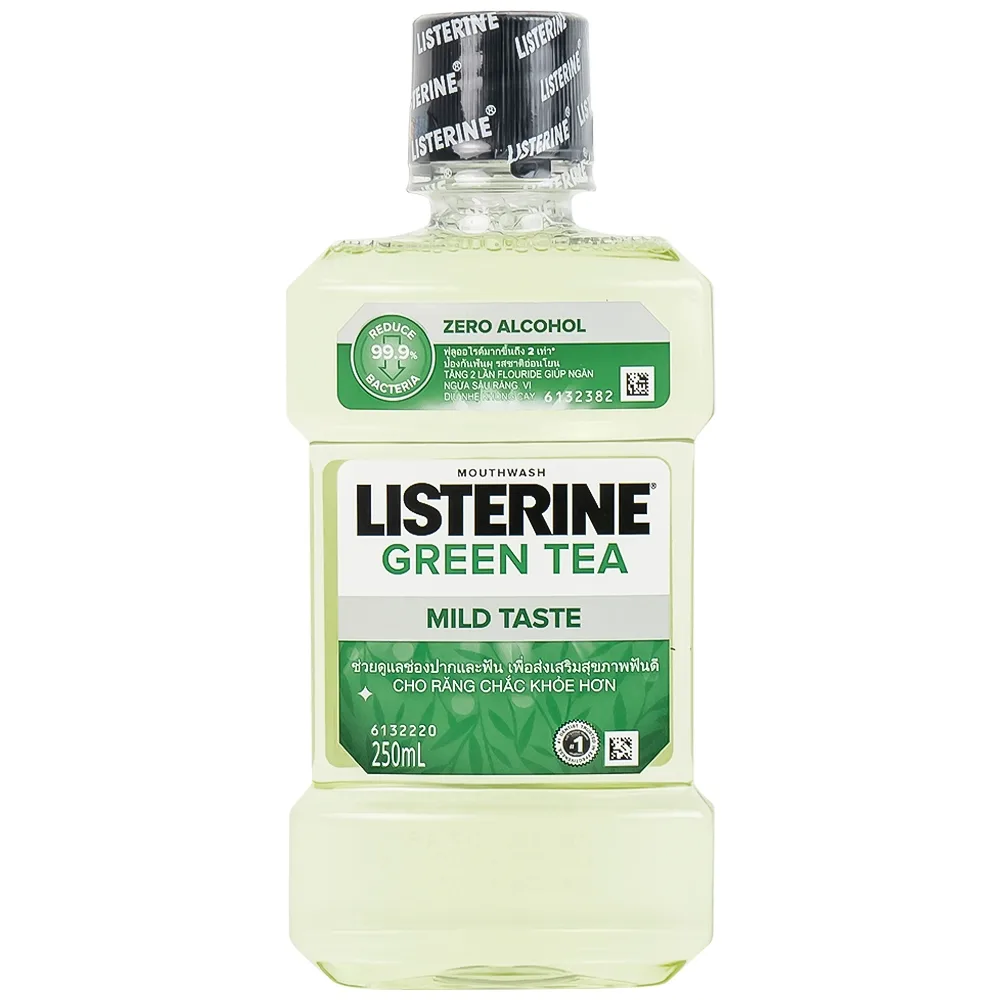 Hình ảnh Nước súc miệng Listerine Green Tea bảo vệ răng miệng suốt 24 giờ (250ml)