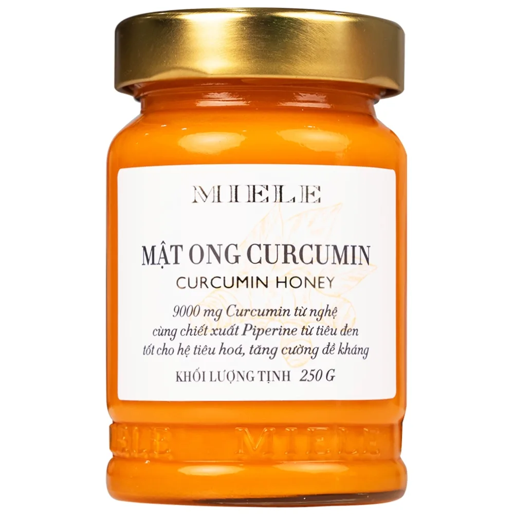 Hình ảnh Mật ong curcumin Miele 250g tốt cho hệ tiêu hóa, hỗ trợ tăng cường đề kháng
